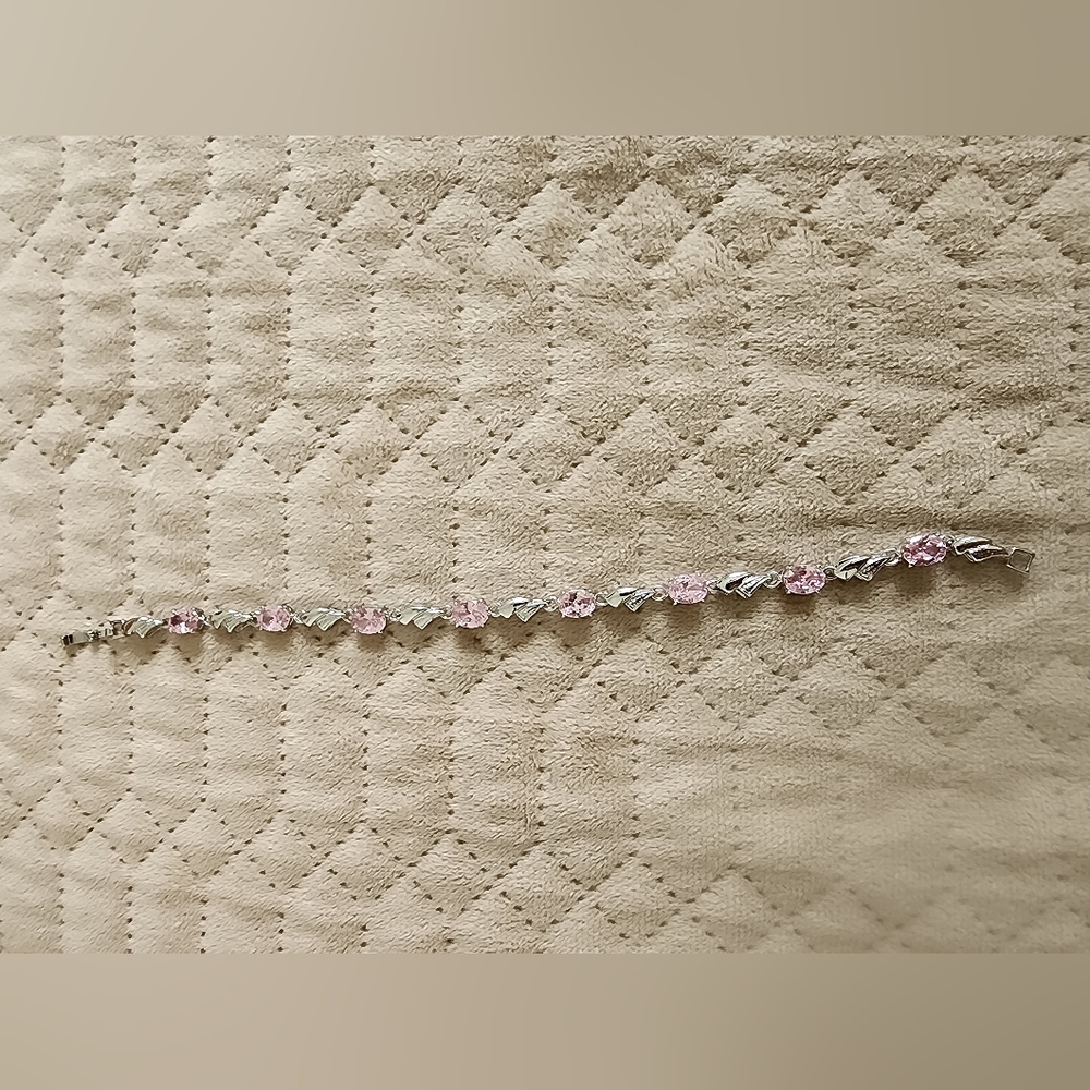 Stone and‎ silver finish bracelet - Picture 3 of 3